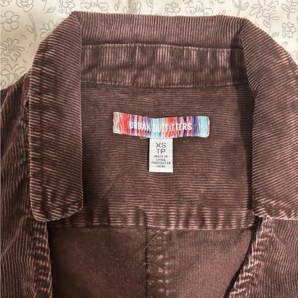 Urban Outfitters Jazzy Corduroy Zip Up Dress
